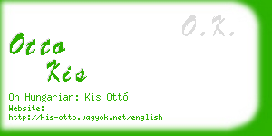 otto kis business card